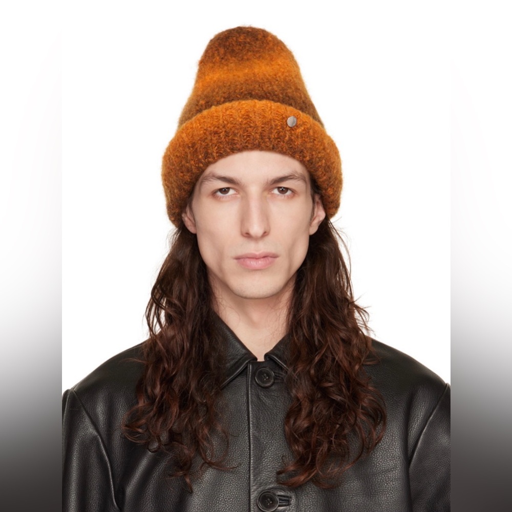 Études Orange & Brown Moondog Beanie